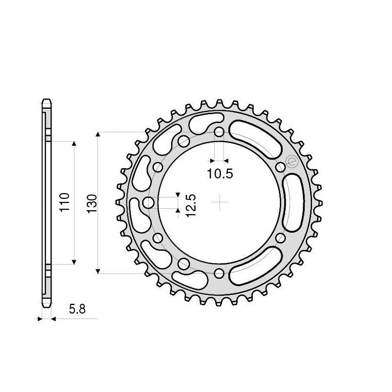 Corona de transmisión Kawasaki ninja 400